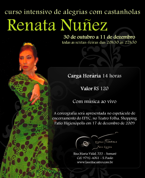 Alegrias com castanholas com Renata Nuñez-